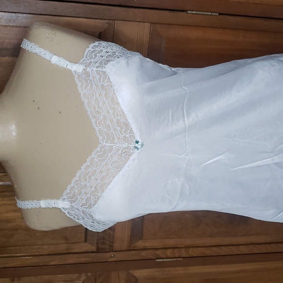 Vintage Lace Slip Dress Sz 34 / 12 - Picture 2 of 5